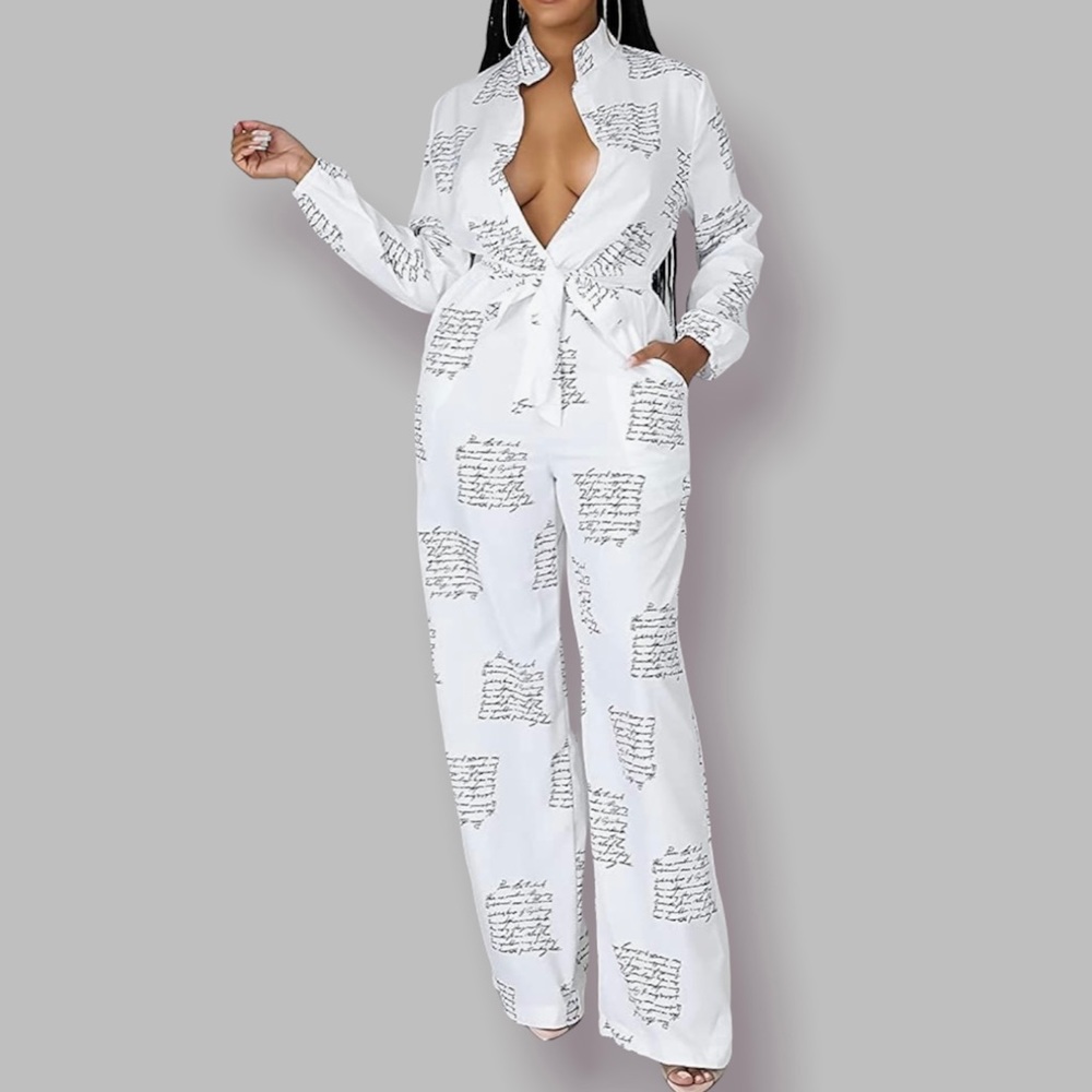 Elegant Sexy V-neck Jumpsuit